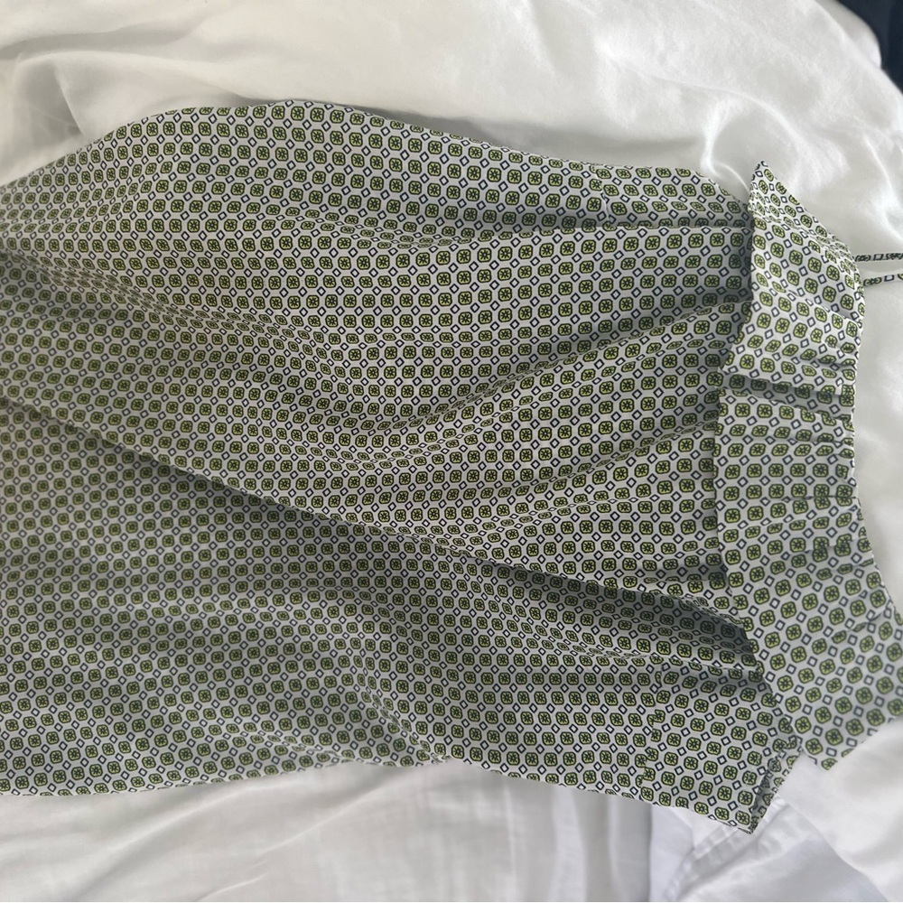 J. Crew Green A-Line Midi Top for Casual Wear
